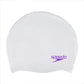 Speedo Junior Plain Moulded Silicone Cap, White/Purple - Best Price online Prokicksports.com