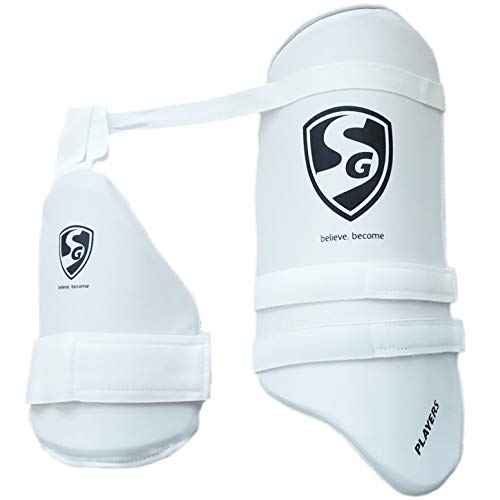 SG Players White Combo Cricket Thigh Pads (Right Hand) - Best Price online Prokicksports.com