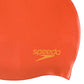 Speedo Junior Plain Moulded Silicone Cap, Red/Yellow - Best Price online Prokicksports.com