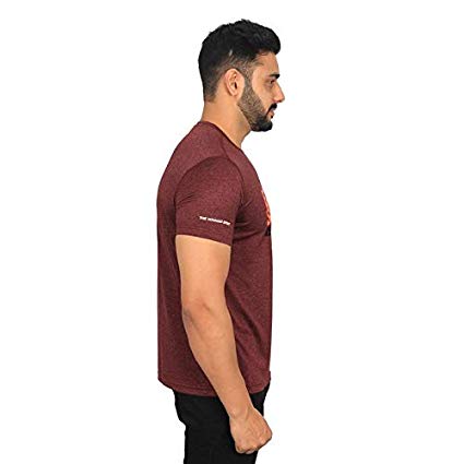 Vector X Silver-Energy-W Polyester Gym T-Shirts (Wine) - Best Price online Prokicksports.com