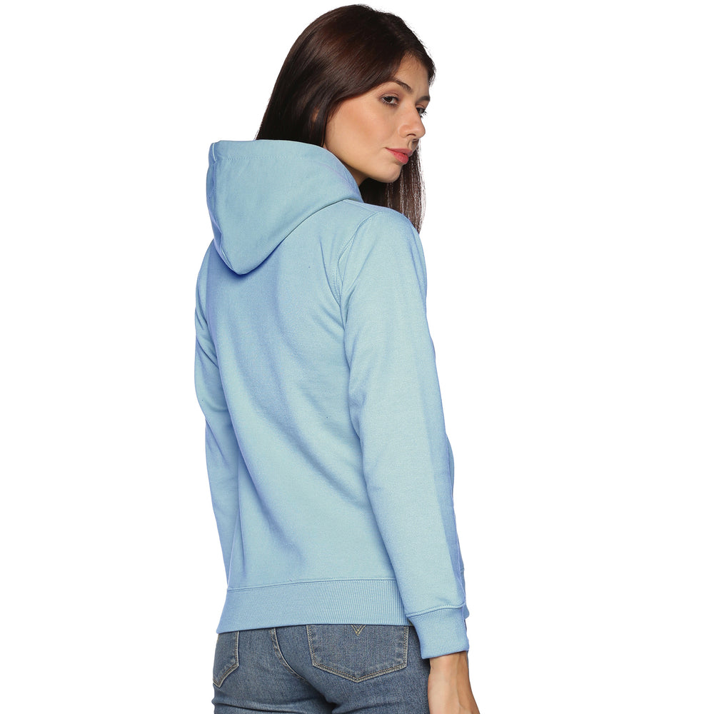 Prokick Sports Women Hooded Sweat Shirt , Sky Blue - Best Price online Prokicksports.com