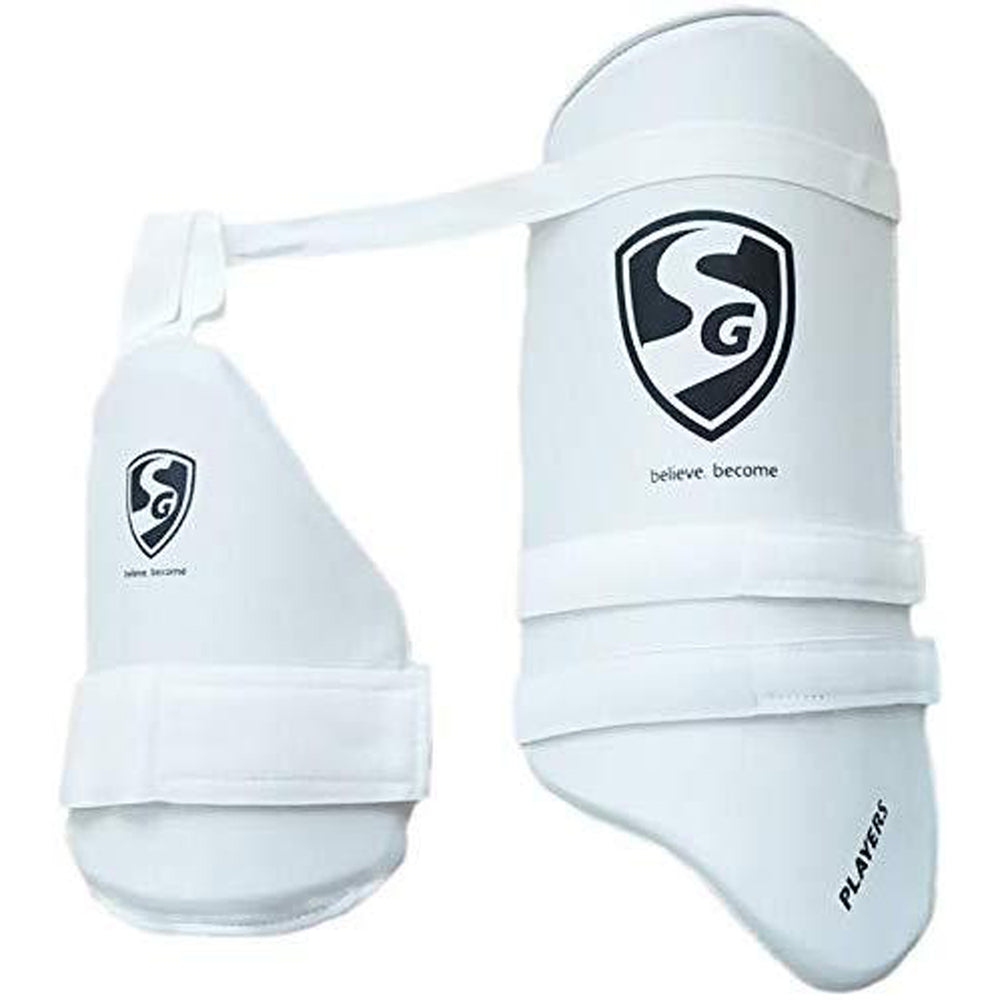 SG Players White Combo Cricket Thigh Pads, Adults