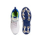 SG Sierra 2.0 Full Metal Spikes Cricket Shoe, White/Lime/Royal Blue - Best Price online Prokicksports.com