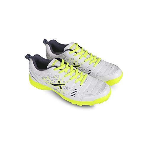 Vector X Blaster-22 Yards Cricket Shoes for Men's (White-Green) - Best Price online Prokicksports.com