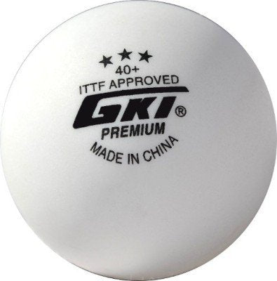 GKI Premium 3 Star 40 Table Tennis Ball, Box of 3 (White) - Best Price online Prokicksports.com