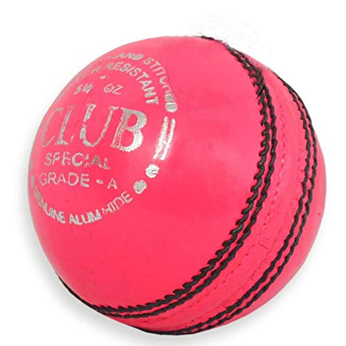 SG Leather Cricket Ball Club, Pink - Best Price online Prokicksports.com