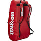 Wilson Tour 2 Compartment 9 Tennis Racquet Kit Bag - Red - Best Price online Prokicksports.com