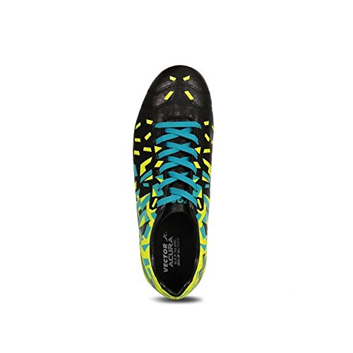 Vector X Men's Synthetic Acura Football Shoes (Black-Green) - Best Price online Prokicksports.com