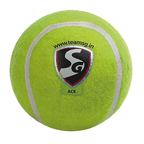 SG Light Weight Cricket Tennis Ball, Pack of 6 (Yellow)