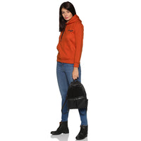 Prokick Sports Women Hooded Sweat Shirt , Orange - Best Price online Prokicksports.com