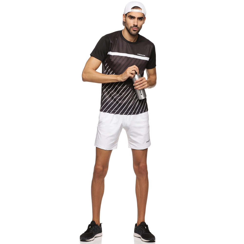 Prokick Regular Fit Round Neck Half Sleeves Tshirt for Men - Best Price online Prokicksports.com