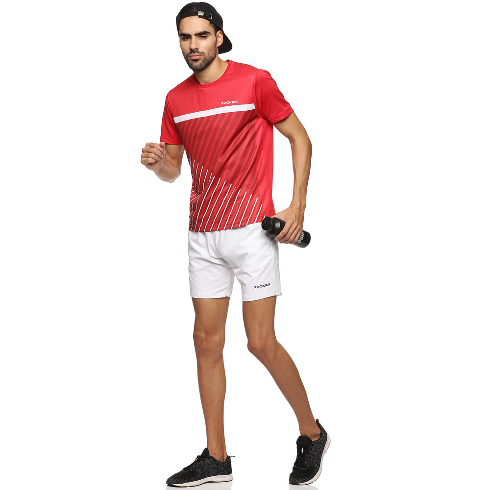 Prokick Regular Fit Round Neck Half Sleeves Tshirt for Men - Best Price online Prokicksports.com
