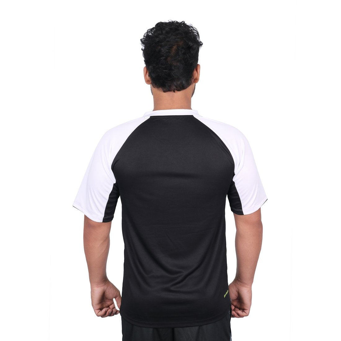 Vector X VRS-004 Polyester Half Sleeves T-Shirt, Men's (Black/White) - Best Price online Prokicksports.com