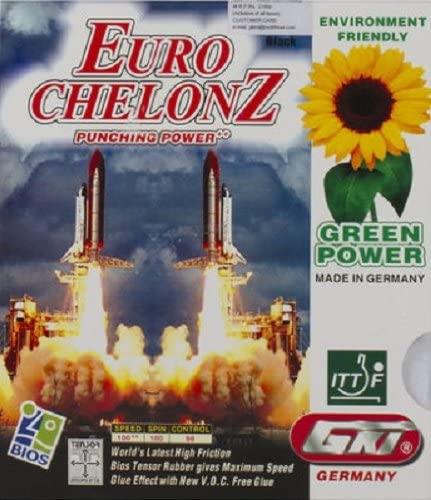 GKI Euro Chelonz Table Tennis Rubber (Black) - Best Price online Prokicksports.com