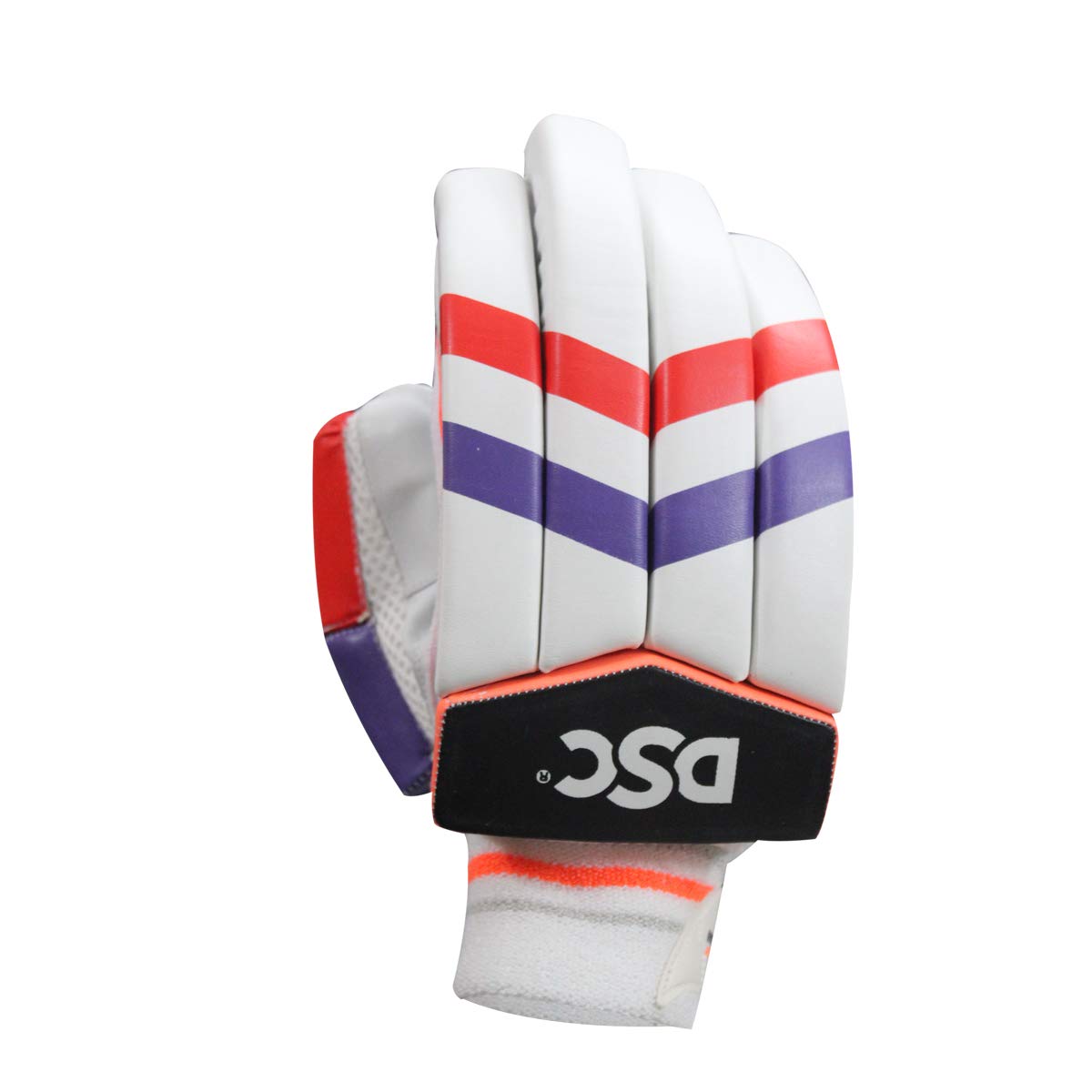 DSC Intense Attitude Leather Cricket Batting Gloves, Right (Red Purple) - Best Price online Prokicksports.com