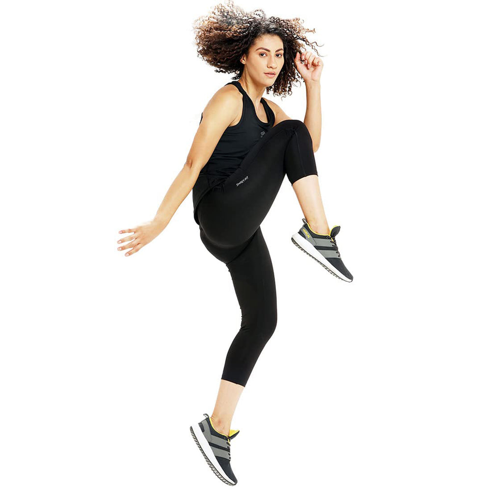 Shrey Amara Women’s Legging | Stretchable Activewear Leggings with Moisture-Wicking Fabric & Comfortable Fit - Best Price online Prokicksports.com