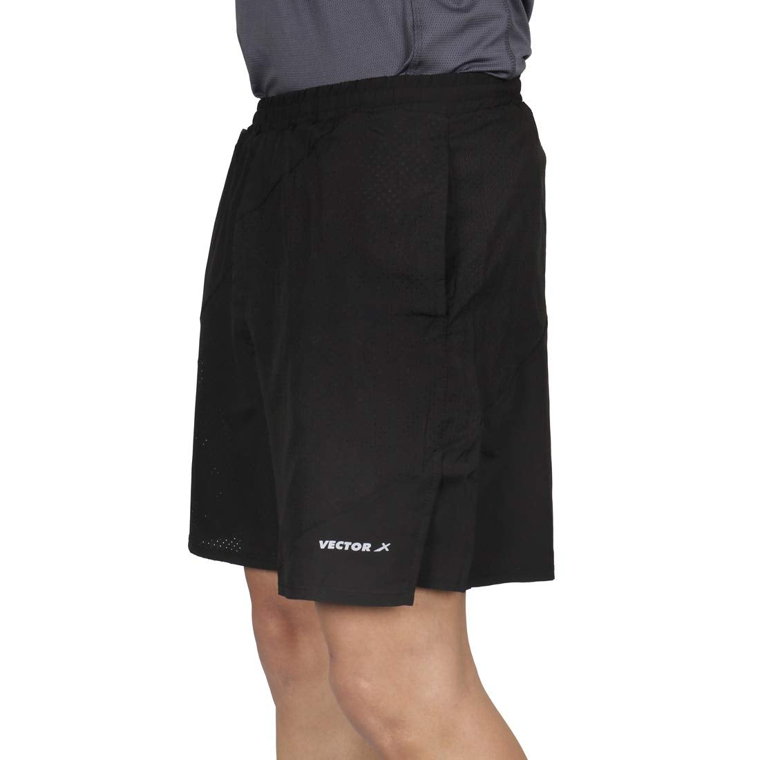 Vector X Polyester Sports Shorts for men, Black - Best Price online Prokicksports.com