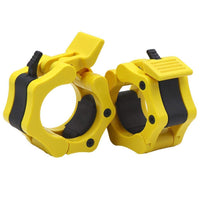 Prokick GA012 Olympic Barbell Rod Collar for 50mm barbell - Yellow -1 Pair (2 Pieces) - Best Price online Prokicksports.com