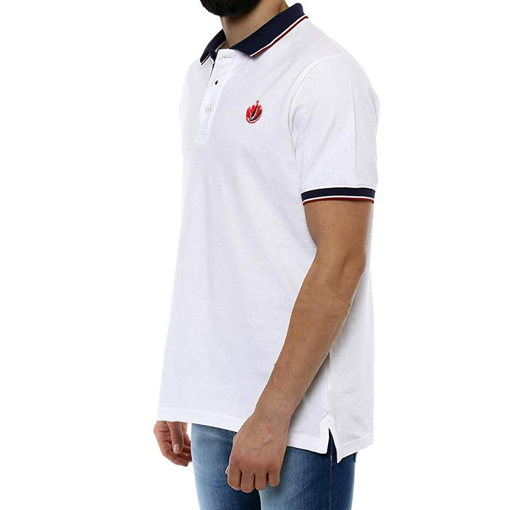 Prokick Men's Polo T-Shirt, White - Best Price online Prokicksports.com