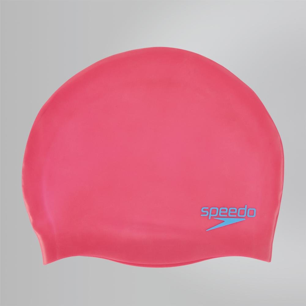 Speedo Junior Plain Moulded Silicone Cap Pink - Best Price online Prokicksports.com