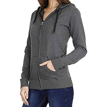 Prokick Women's Cotton Sweatshirt/Hoodie - Dark Grey - Best Price online Prokicksports.com