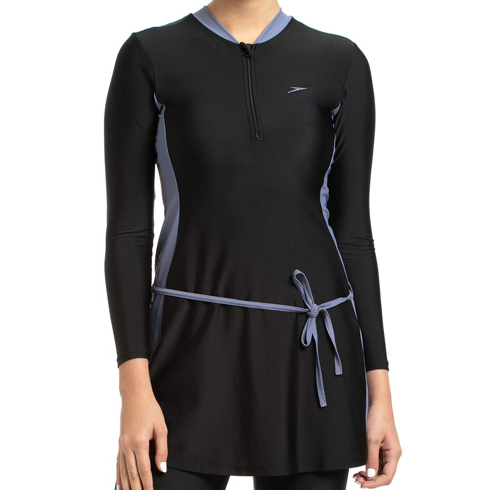 Speedo Female Two-Piece Full Body Suit For Women (Black/Vita Grey) - Best Price online Prokicksports.com