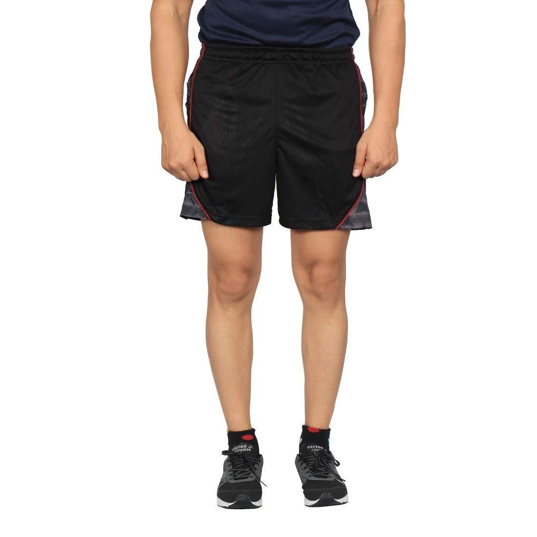 Vector X VS-2900 Polyester Material Shorts for Men, Black - Best Price online Prokicksports.com