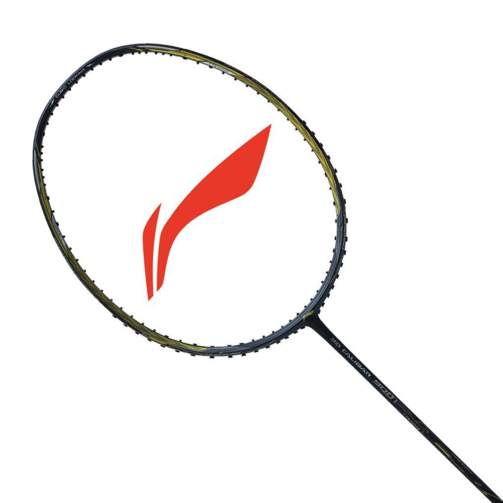 Li-Ning 3D Calibar 900 Instinct Professional Badminton Racquet, Black/Gold (Unstrung) - Best Price online Prokicksports.com