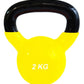 Prokick Vinyl Half Coating Kettle Bell for Gym & Workout - Yellow - Best Price online Prokicksports.com