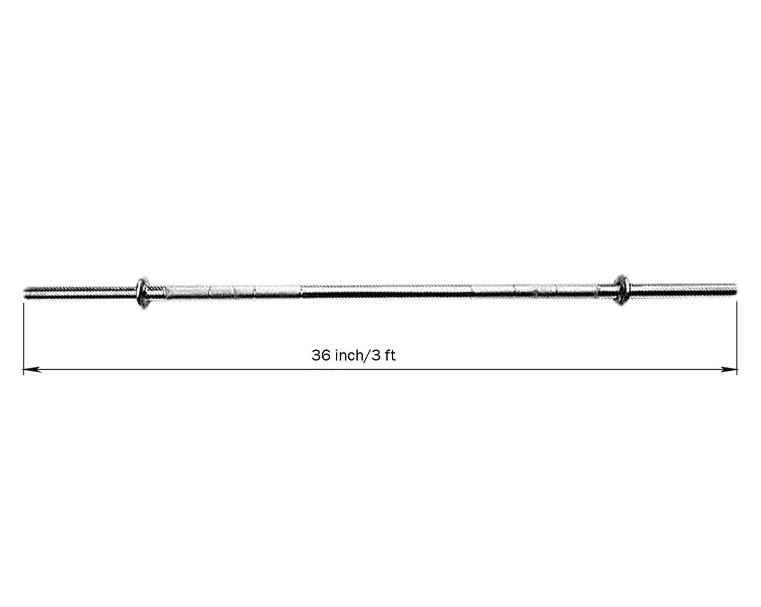 Prokick 3 ft (36 inch) Straight Bar Bell Rod - Best Price online Prokicksports.com