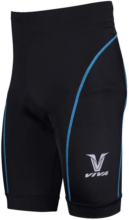 Viva CSP-002 Cycling Padded Shorts (Black-Blue) - Best Price online Prokicksports.com