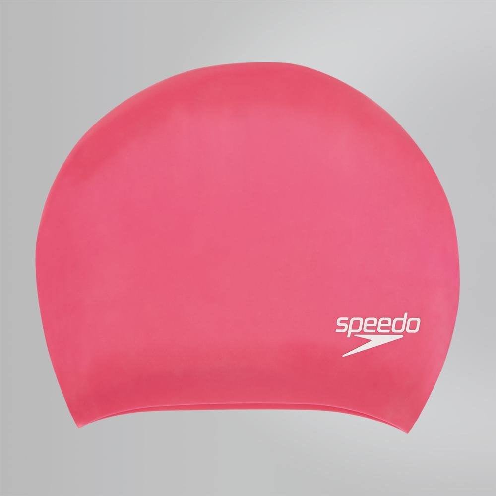 Speedo Long Hair Swimming Cap, Senior (Pink) - Best Price online Prokicksports.com