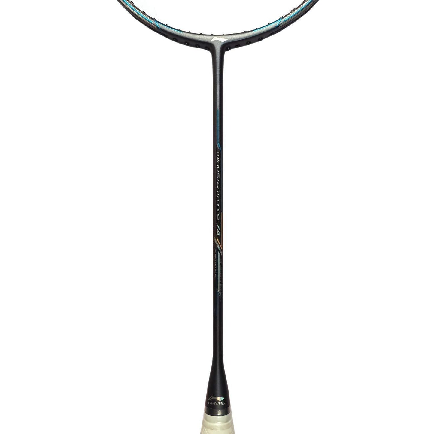Li-Ning Windstorm Nano 74 Professional Badminton Racquet Unstrung Grey/Blue - Best Price online Prokicksports.com