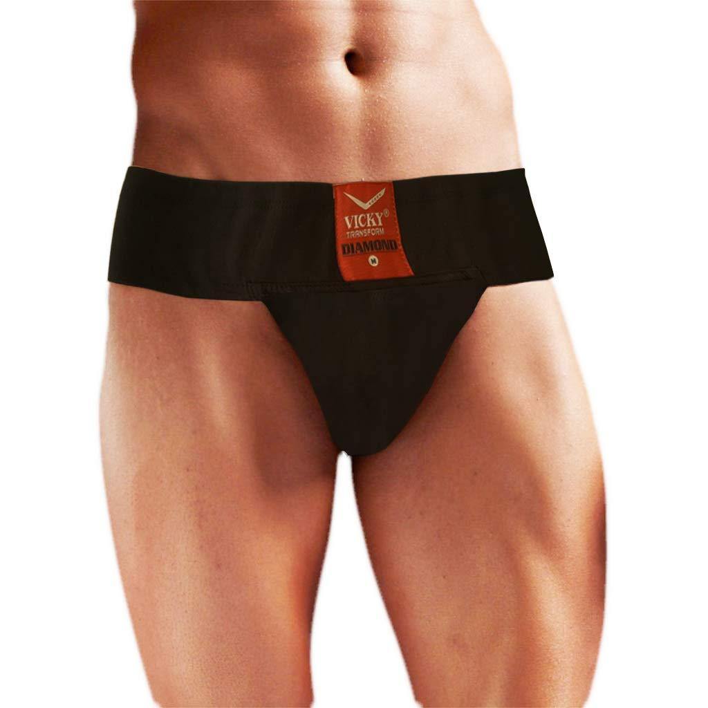 Vicky Transform Cotton Neo Gym and Athletic Supporter for Men - Black - Best Price online Prokicksports.com