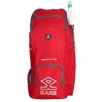 Shrey Kare Duffle Cricket Kitbag - Red | Premium Spacious Cricket Bag | Durable Travel Sports Kit Bag for Players, Bats, Pads & Accessories - Best Price online Prokicksports.com