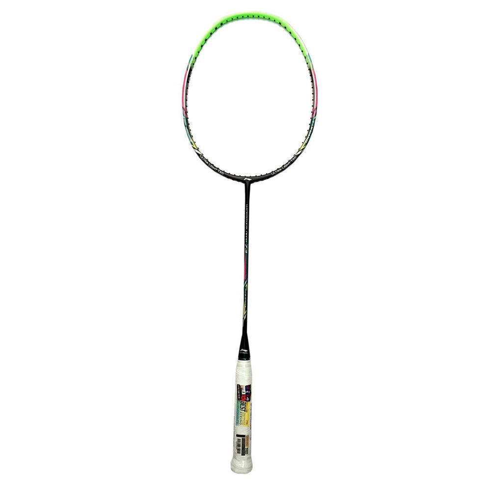 Li-Ning Windstorm Nano 73 Professional Badminton Racquet | Ultra-Light 73g Frame | High Modulus Graphite | Aerotec Beam System | Unstrung Black/Green - Best Price online Prokicksports.com