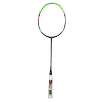 Li-Ning Windstorm Nano 73 Professional Badminton Racquet | Ultra-Light 73g Frame | High Modulus Graphite | Aerotec Beam System | Unstrung Black/Green - Best Price online Prokicksports.com