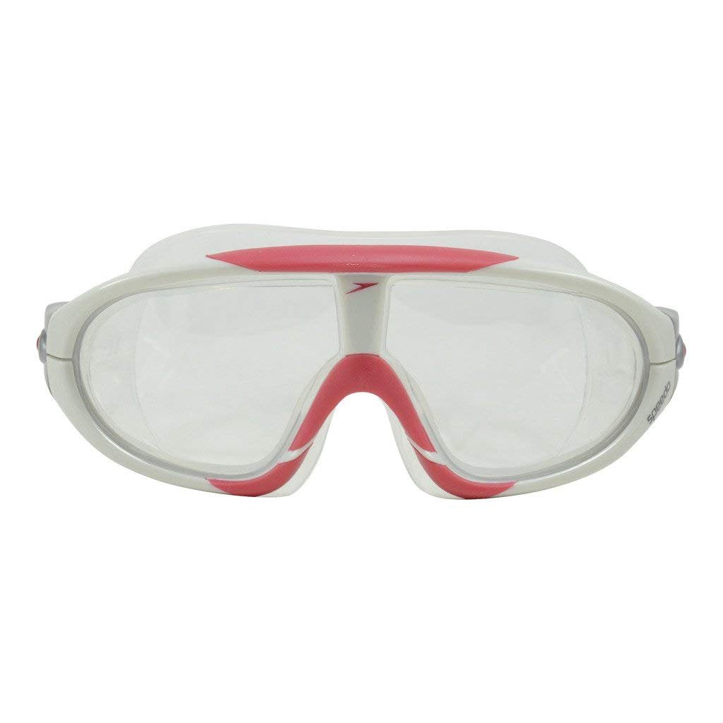 Speedo Unisex-Adult Rift Swimming Goggles - White Red - Best Price online Prokicksports.com