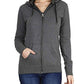 Prokick Women's Cotton Sweatshirt/Hoodie - Dark Grey - Best Price online Prokicksports.com