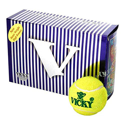 Vicky Cricket Tennis Ball - Heavy, Yellow - Best Price online Prokicksports.com