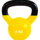 Prokick Vinyl Half Coating Kettle Bell for Gym & Workout - Orange - Best Price online Prokicksports.com