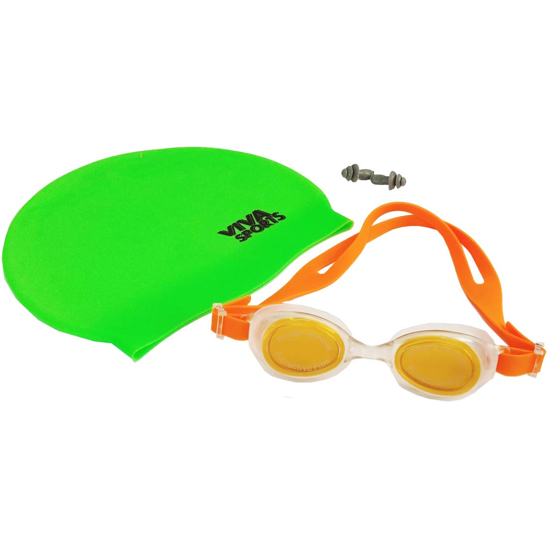 Senior Sports Swimming Set (Cap + Goggles + Earplugs) - Best Price online Prokicksports.com