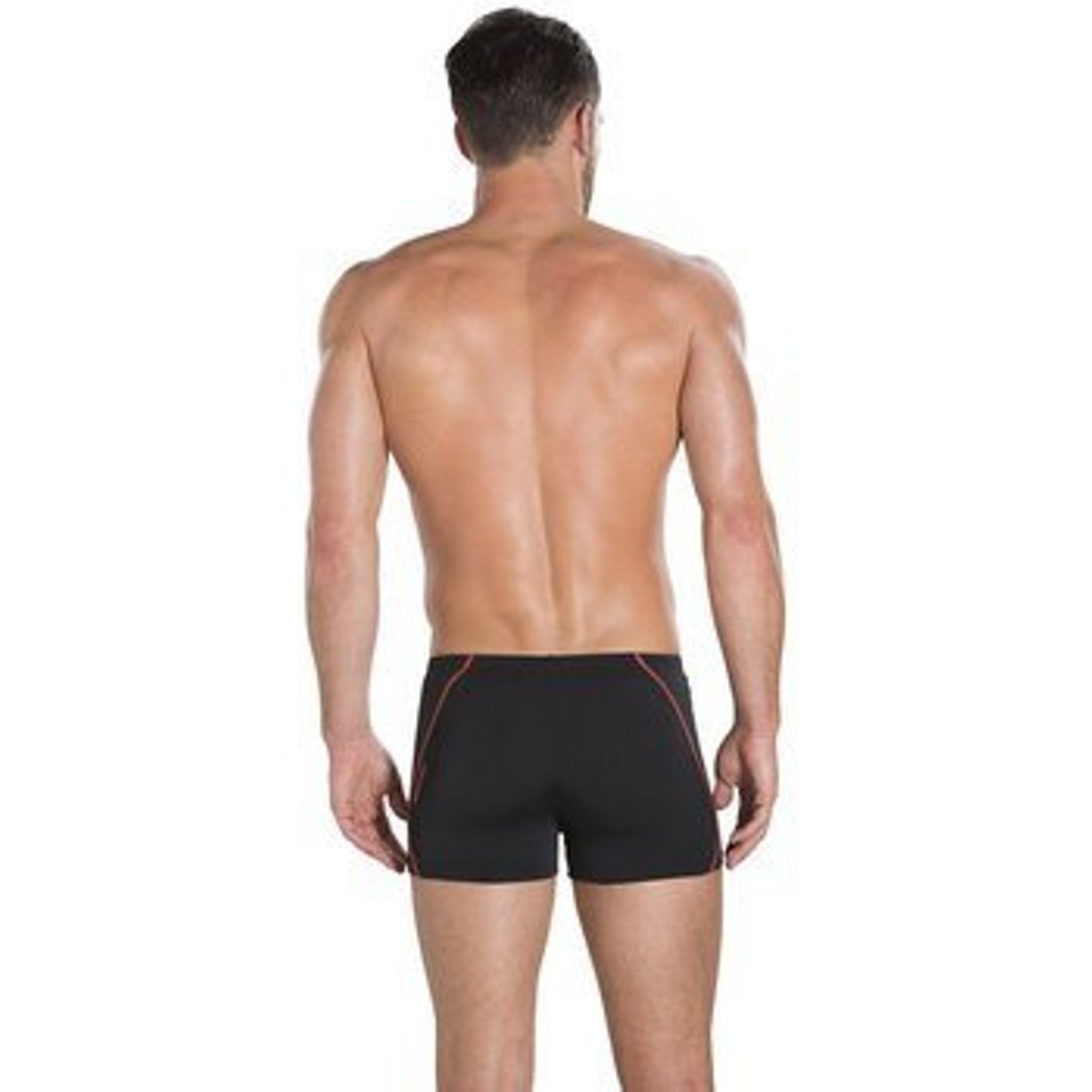 Speedo Male Swimwear Essential Splice Aquashort, Black/Lava Red - Best Price online Prokicksports.com