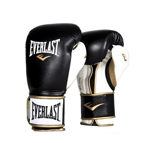 Everlast Powerlock Boxing Gloves Black/White - Best Price online Prokicksports.com