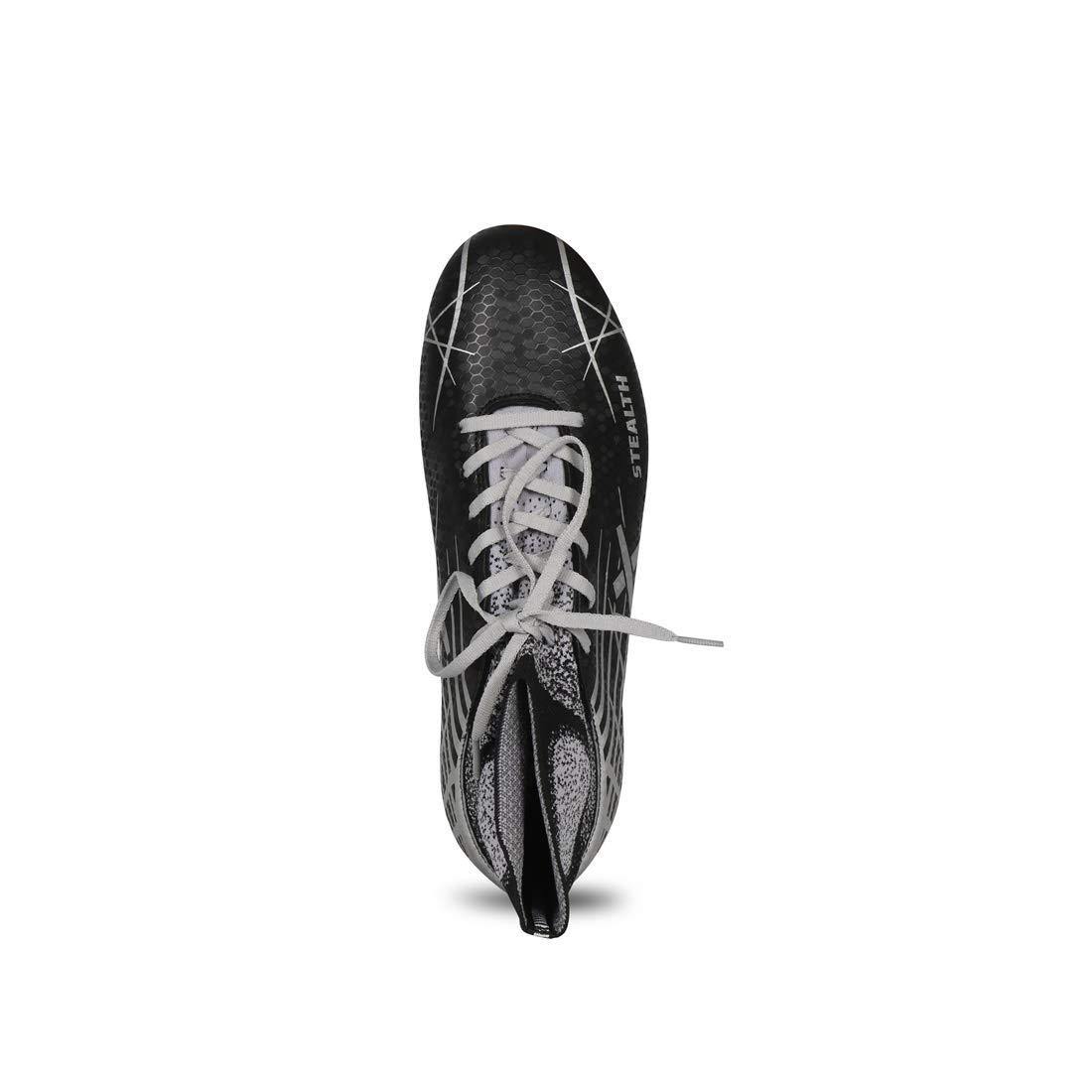 Vector X Stealth Synthetic Football Shoes (Black-Grey) - Best Price online Prokicksports.com