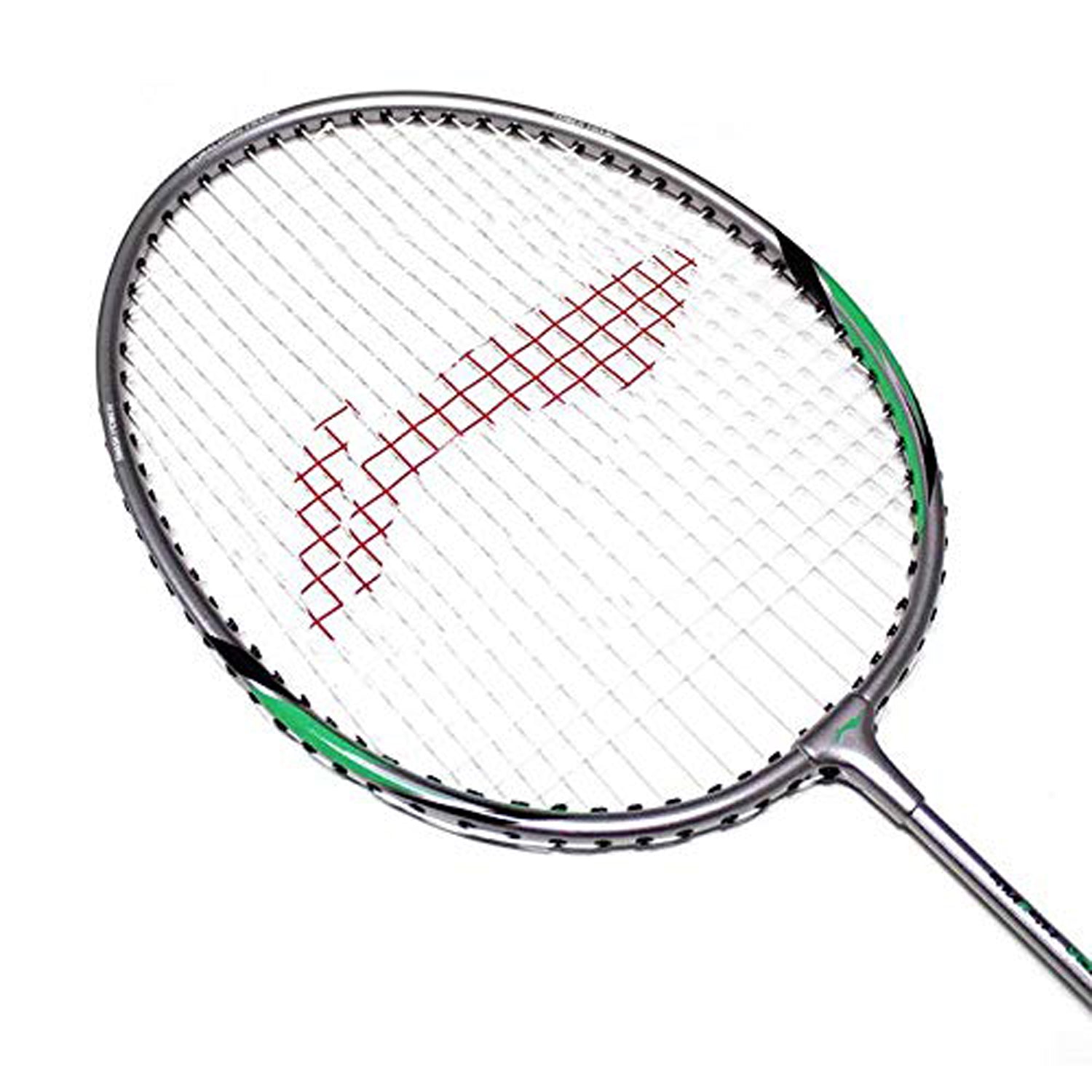 Li-Ning XP80 IV Strung Badminton Racquet, Grey/Green - Best Price online Prokicksports.com