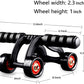 Vector X 4 Wheels Ab Roller Exercise Equipment with Knee Mat, 4 Wheel (Black) - Best Price online Prokicksports.com