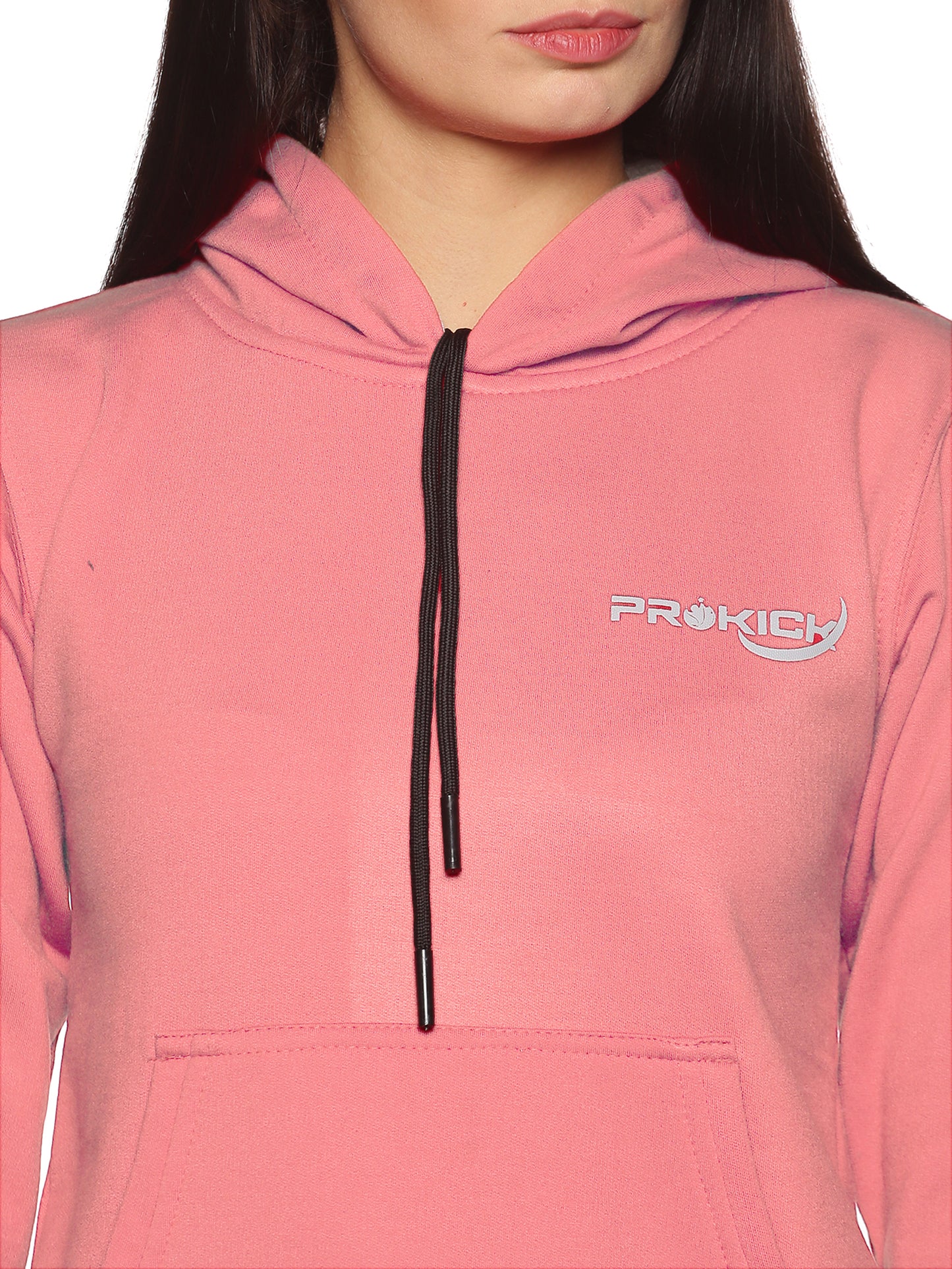 Prokick Sports Women Hooded Sweat Shirt , Pink - Best Price online Prokicksports.com
