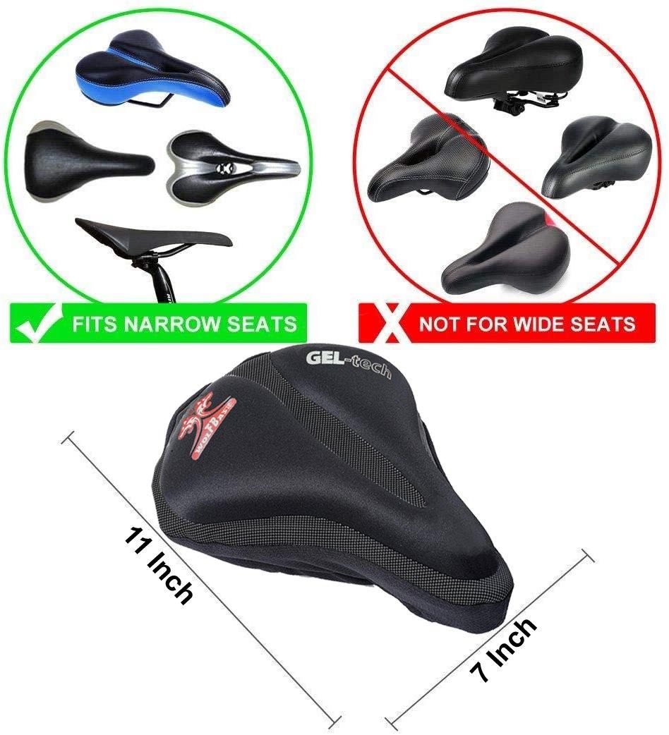 Prokick Bicycle Gel Tech Saddle Cover for Mountain & Hybrid Cycles with Waterproof Cover (Black) - Best Price online Prokicksports.com