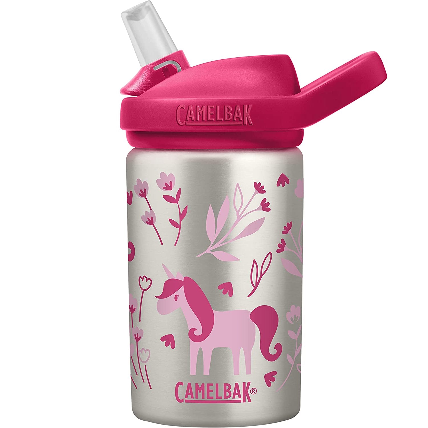 Camelbak Eddy+ 400 Ml Kids Steel Bottle - Unicorn & Blooms - Best Price online Prokicksports.com